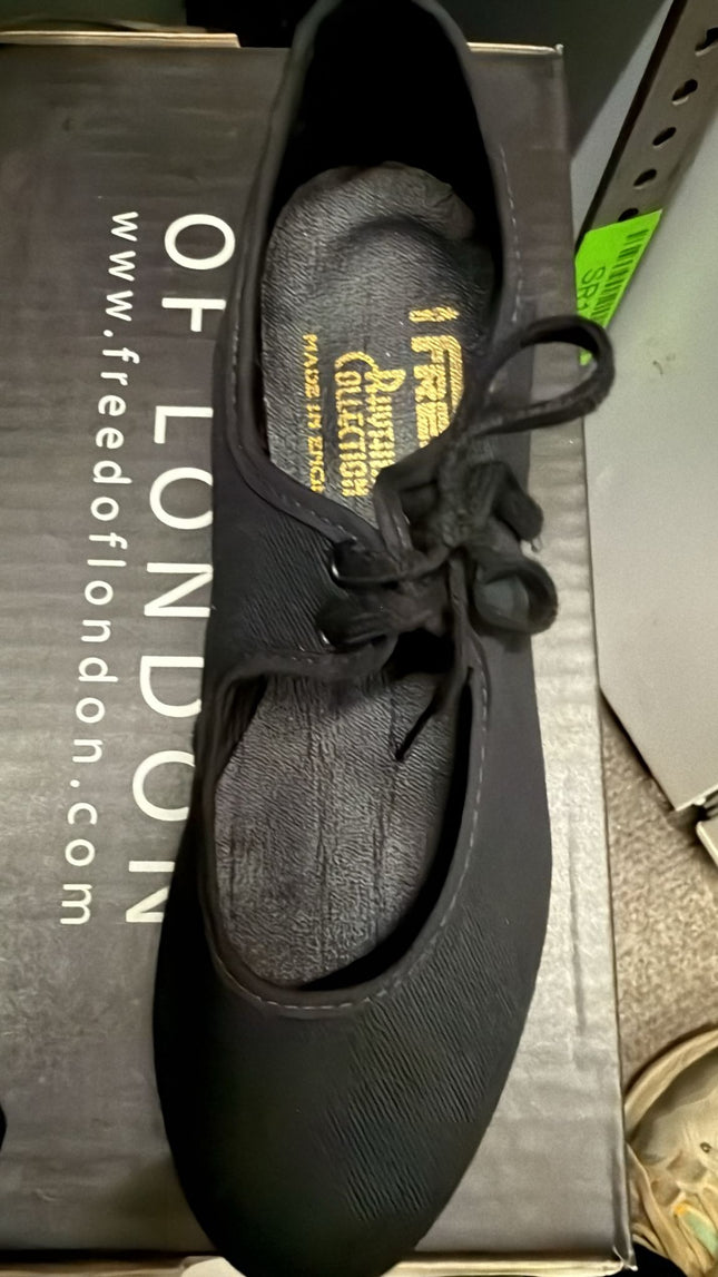 Freed Of London Canvas Top Kids Shoes - Black