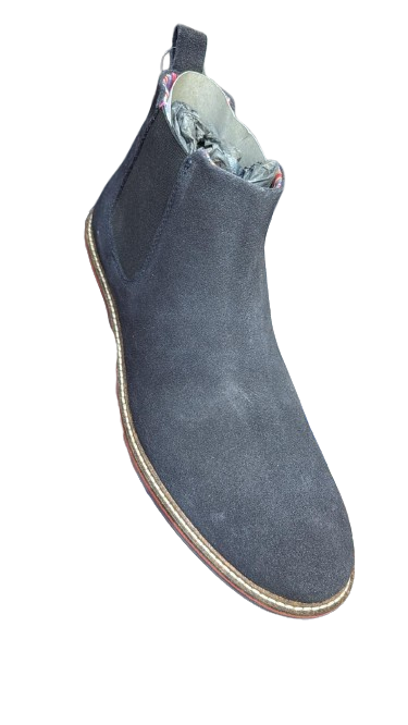 Roamers Elastic Gusset Chelsea Boots – Navy