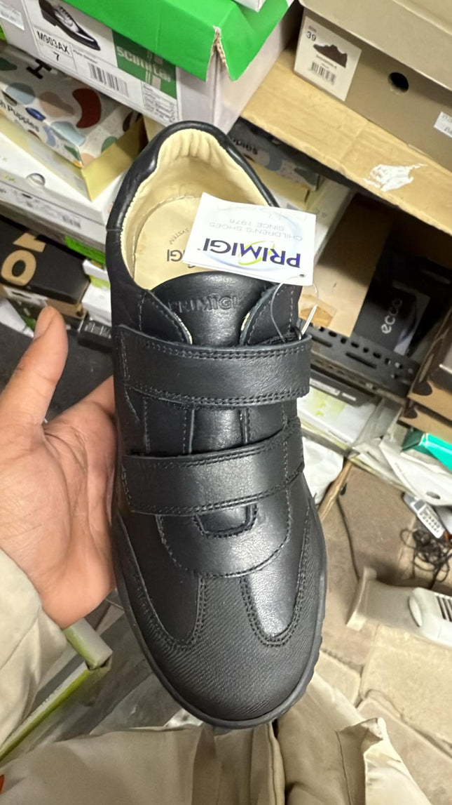 Primigi Boys' Leather School Shoes – Black