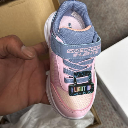 Skechers Sola Glow Ombre Deluxe Sneakers - Grey/Lt Pink