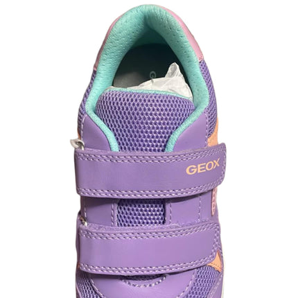 Geox Boys' Pavel GA Synthetic Leather Kids Shoes - Lilac/Watersea