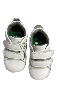 Bobux Grass Court Step-Up Leather Trainers – Optical White