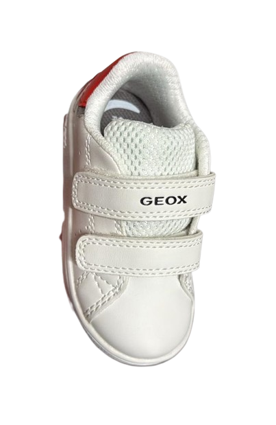 Geox B365LA Kids Shoes - White/Red