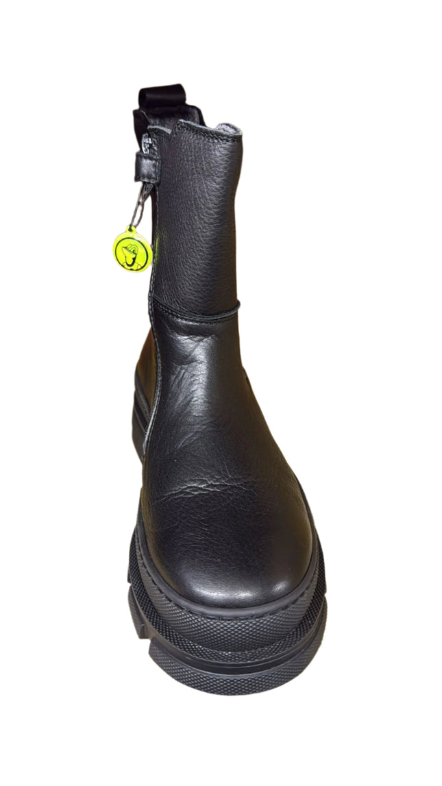 Lurchi Joaria Girls’ Nappa Leather Boots With TR Sole – Black