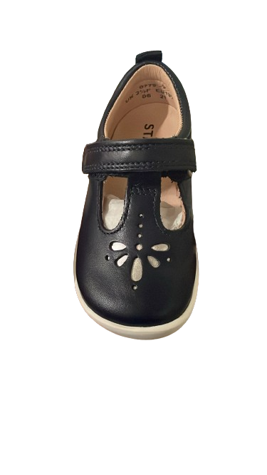 Start-Rite Girls' Puzzle Leather Kids Shoes - Navy