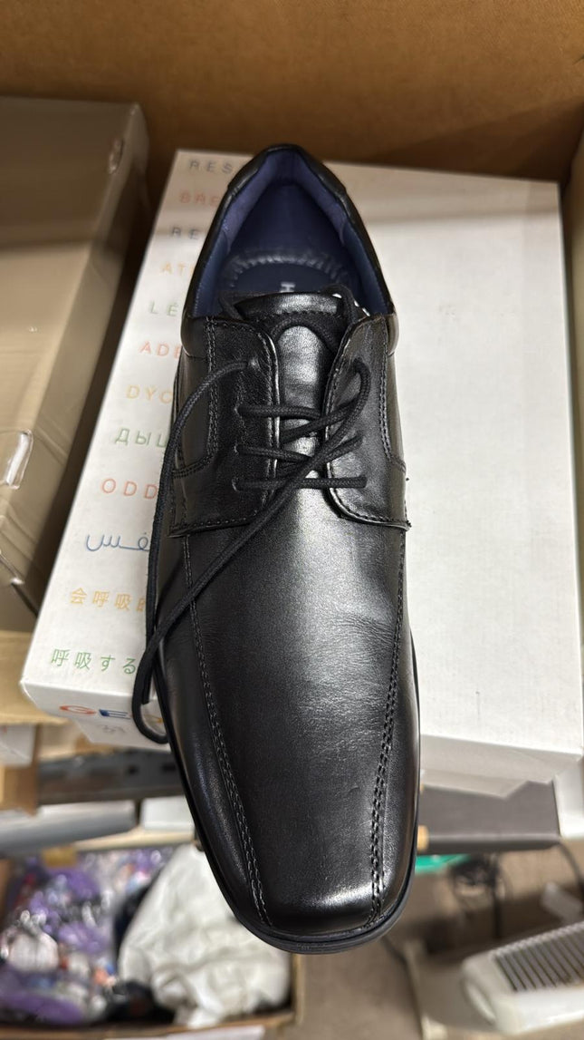 Hush Puppies Brandon Men's Leather Lace-Up Shoes – Black