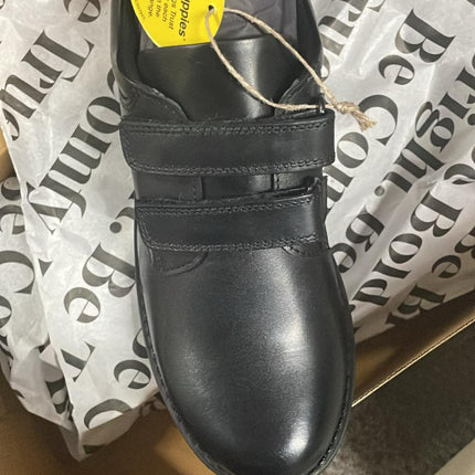 Hush Puppies Boys Barry SNR Leather Shoes – Black