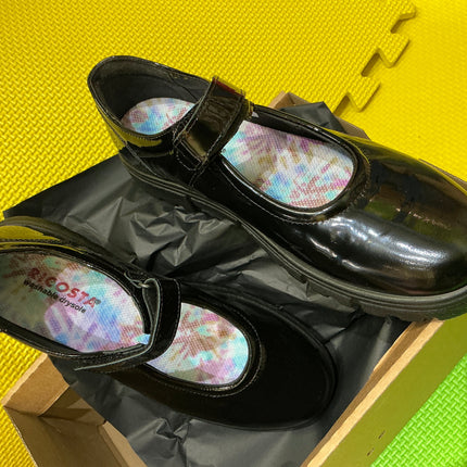 Ricosta girls school shoes patent