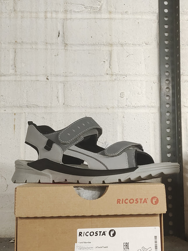 Ricosta Boys’ Leather Kids Sandals - Grey