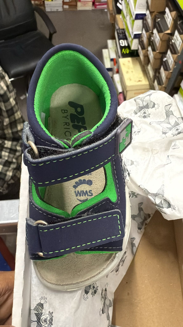 Ricosta Kent/Mamba Textilfutter Manto Sandals - Natutic/Neongrun