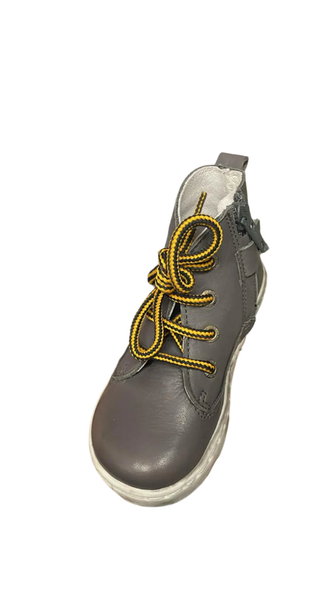 Bo-Bell Kids Benisa' Leather Shoes– Grey