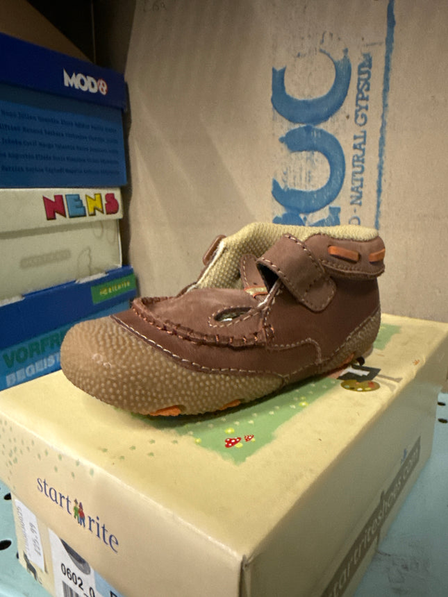 Start-Rite Boys' Little Brave Tot Leather Kids Shoes - Tan