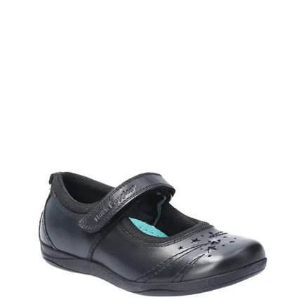 Hush Puppies Girl's Amber Junior School Shoe - Black