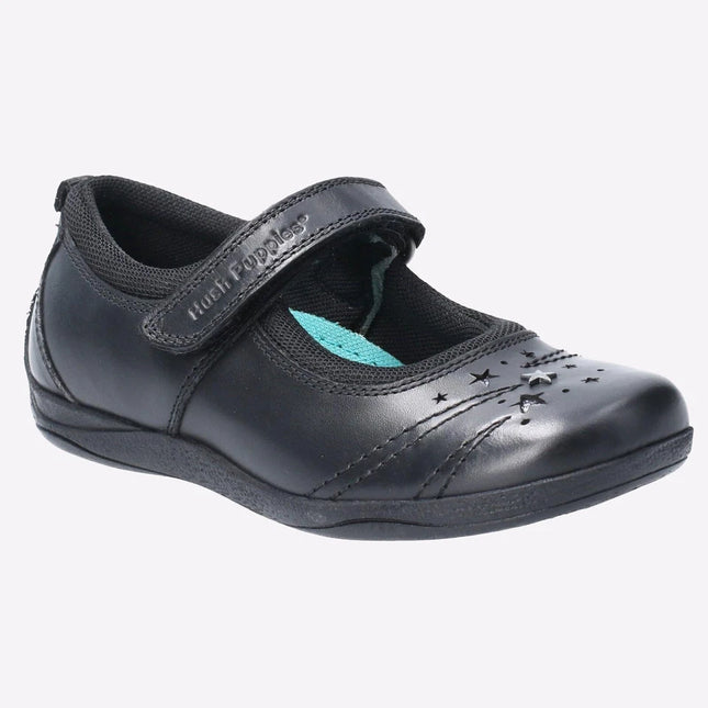 Hush Puppies Girl's Amber Senior School Shoe - Black