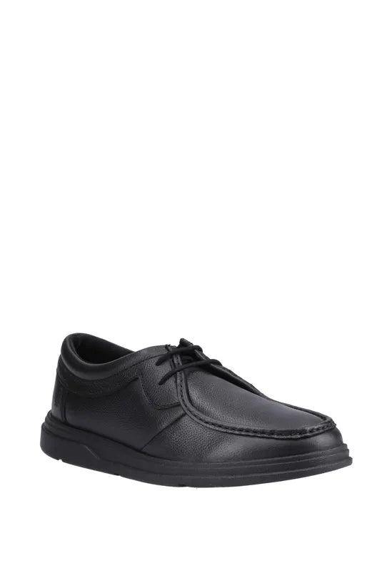 Hush Puppies Boy's Ronan Mocc Toe Snr Shoes - Black