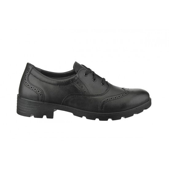 Ricosta Lucy Shwarz Derby Leather Shoes - Black