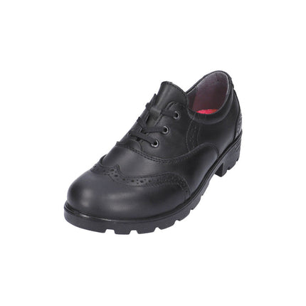 Ricosta Lucy Shwarz Derby Leather Shoes - Black