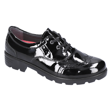 Ricosta Lucy Shwarz Lack Leather Shoes - Black