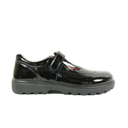 Ricosta Amanda Schwarz Lack Leather Shoes - Black