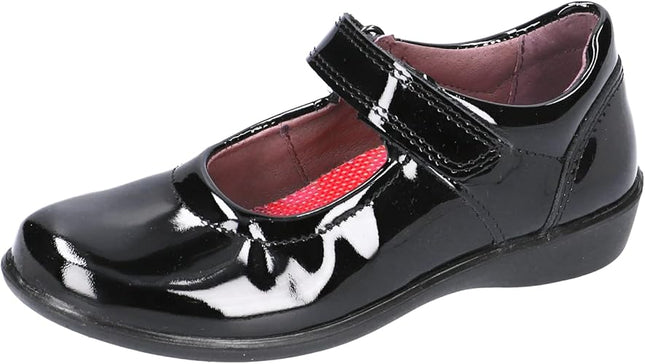 Ricosta Beth Schwarz Lack Leather Shoes - Black