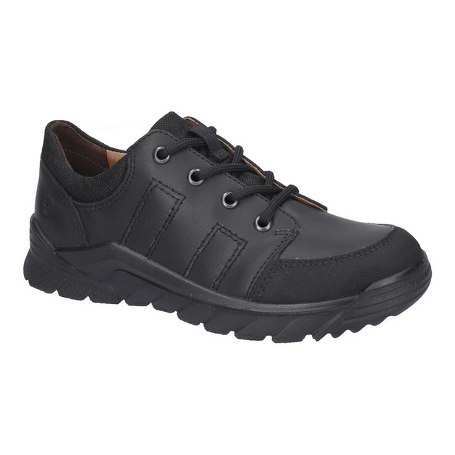 Ricosta Nate Schwarz Meran Wide Leather Shoes - Black