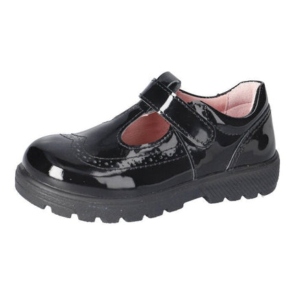 Ricosta Amanda Schwarz Lack Leather Shoes - Black
