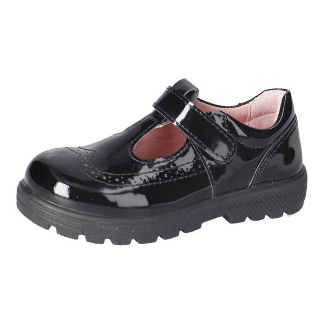 Ricosta Amanda Schwarz Lack Leather Shoes - Black