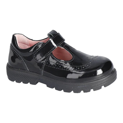 Ricosta Amanda Schwarz Lack Leather Shoes - Black