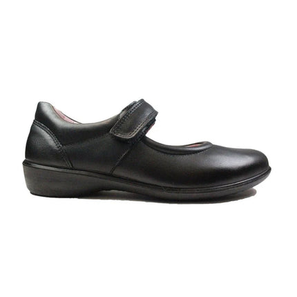 Ricosta Beth Mid-Cut Girl's Leather Shoes – Black