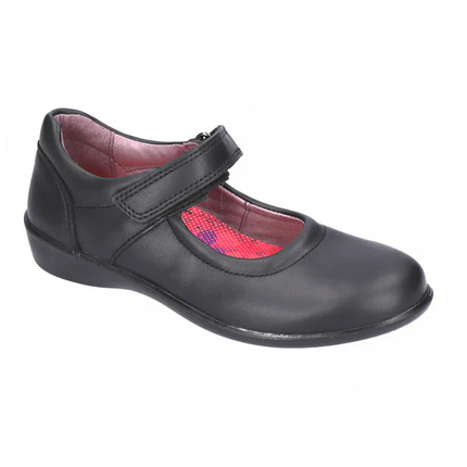 Ricosta Beth Mid-Cut Girl's Leather Shoes – Black