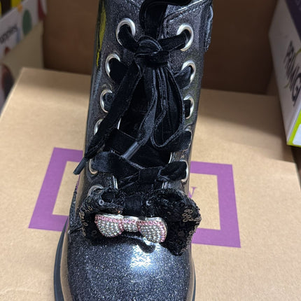 Lelli Kelly Fior Di Fiocco Glitter Shoes – Black