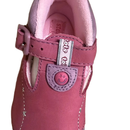 Start-Rite Girls' Candy Tot Leather Kids Shoes - Rose Wine Grape
