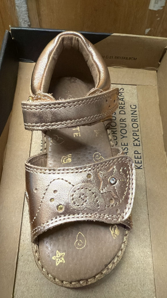 Start Rite Seashore 5196_8 Kids Leather Sandals - Rose Gold