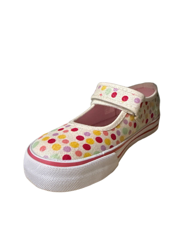 Start-Rite Girls’ Polka Dot Kids Shoes - White