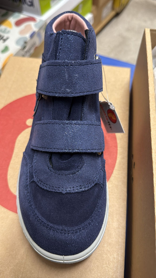 Ricosta Childrens Riptape Ankle Boots - Navy