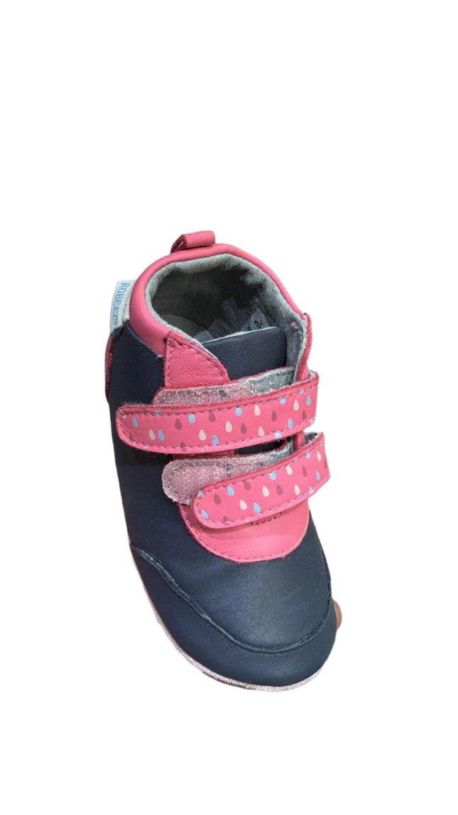 Robeez Girls' Raining Marine Soft Sole Shoes – Dark Pink