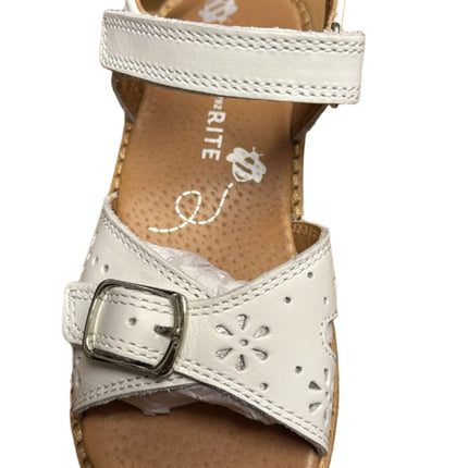 Start-Rite Holiday Girls' Leather Sandals - White