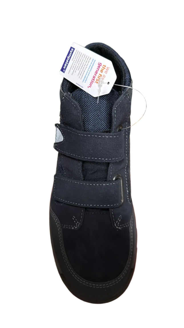 Ricosta Boys' Marvi Leather Trainers – Ocean/Grey