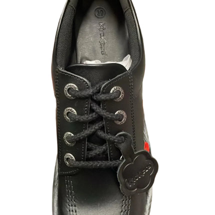 Kickers Kick Lo Corey Leather Shoes – Black
