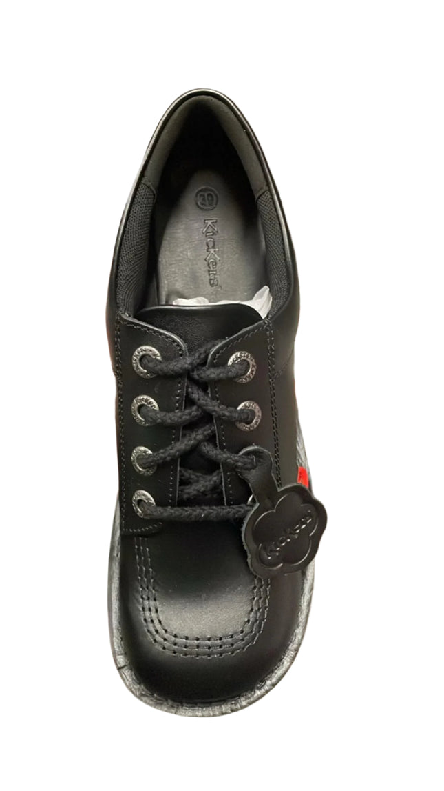 Kickers Kick Lo Corey Leather Shoes – Black