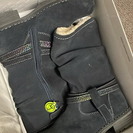 Geox J Buller Boy Shoe - Black/Royal