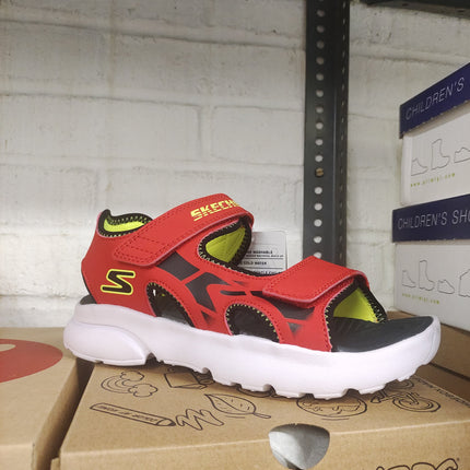 Skechers Boys’ Aqua Buddies Sandals - Red/Black