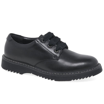 MENS IMPACT SHOES'  BLACK LEATHER SHOE