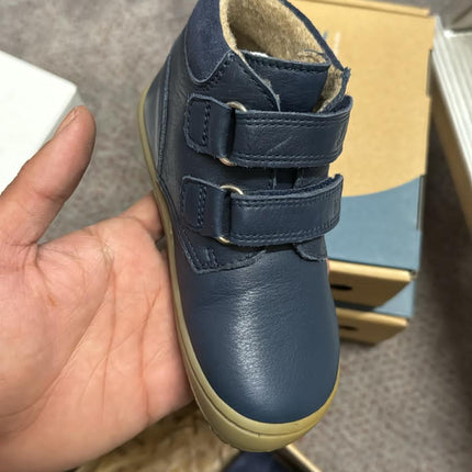 Lurchi Boys’ Nino Barefoot Nappa Suede Kids Shoes - Blue