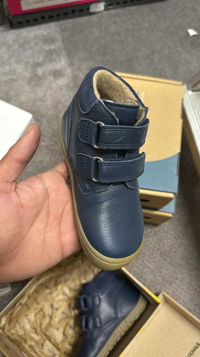 Lurchi Boys’ Nino Barefoot Nappa Suede Kids Shoes - Blue