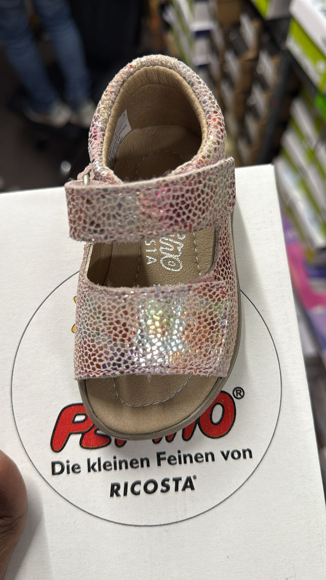 Ricosta Chip Microfaseefutter Leather Sandals - Rose
