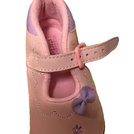 Start-Rite Blossom Tot Nubuck Leather Kids Shoes - Candy Pink