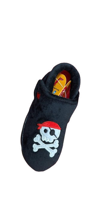 Chipmunks Jolly Roger Boys’ Pirate Wellington Boots – Black