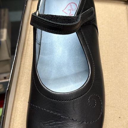 Rhino Elise Kids Leather Shoes - Black