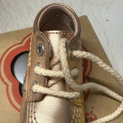 Kickers Kich Hi B Leather Shoe - Metallic